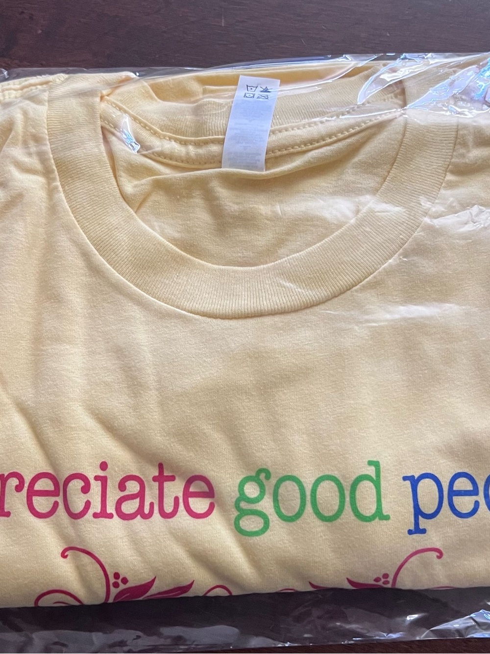 Next Level Women’s Graphic Tee - Appreciate Good People -  Small